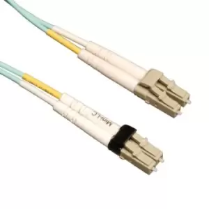 Tripp Lite N836-10M 10GB Duplex Multimode 50/125 OM3 LSZH Fiber Patch Cable (Mini-LC / LC) - Aqua 10M (33 ft.)