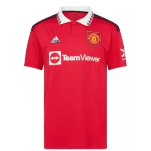 adidas Manchester United FC Home Shirt 2022/2023 Mens - Red