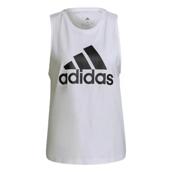 adidas Essentials Big Logo Tank Top Womens - White / Black