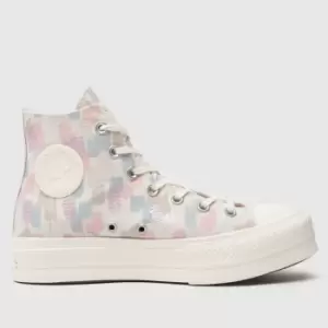 Converse Pale Pink All Star Lift Trainers