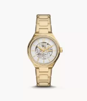 Fossil Women Eevie Automatic Gold-Tone Stainless Steel Watch