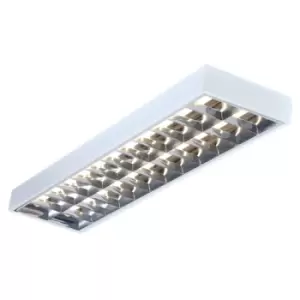 KnightsBridge IP20 2x36W 4ft T8 Surface Mounted Emergency Fluorescent Fitting