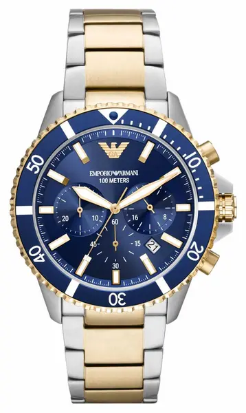 Emporio Armani AR11362 Mens Blue Chronograph Dial Two Watch