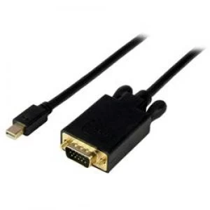 StarTech.com 10ft Mini DisplayPort to VGA Adapter Converter Cable mDP to VGA 1920x1200 - Black