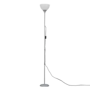 Value Essentials Dalby Chrome Floor Lamp with White Shade