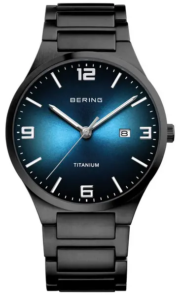Bering 15240-727 Mens Black Plated Titanium Watch