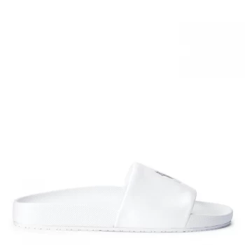 Polo Ralph Lauren Cayson Sliders - White/Navy