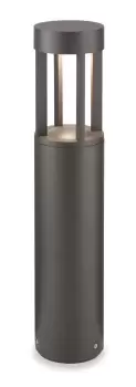 Delta LED 1 Light Small Bollard Post Graphite IP54