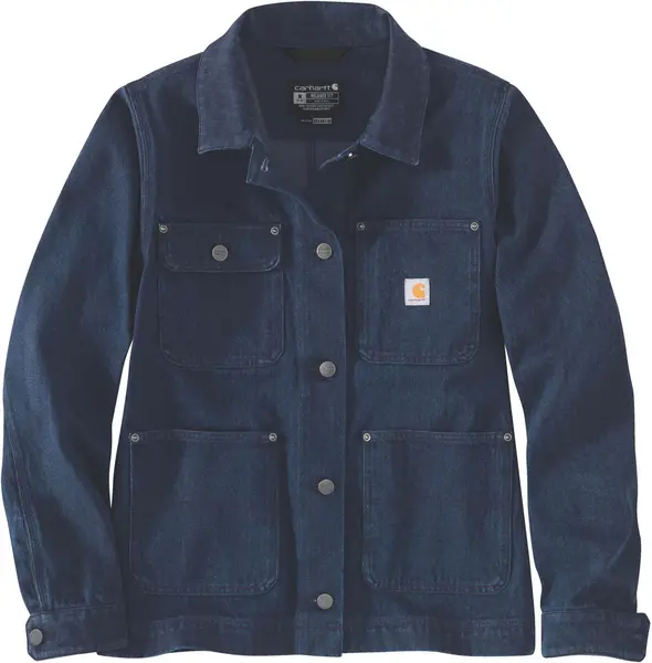 Carhartt Relaxed Fit Denim Ladies Jacket, blue, Size L for Women