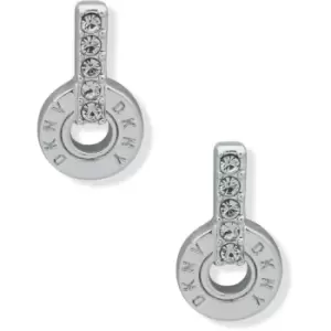 Ladies DKNY Jewellery Base metal PE PAVE RIVET STUD Silver