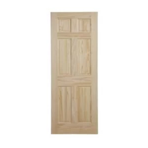 6 Panel Clear pine Internal Door H2032mm W813mm