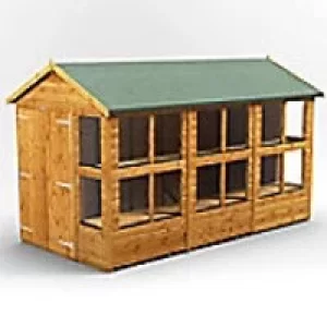 Power Garden Shed 126PAPSDD Golden Brown 12x6