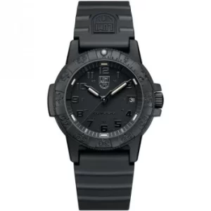 Mens Luminox 0300 Series Leatherback Sea Turtle Blackout Watch