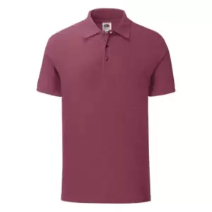 Fruit Of The Loom Mens Iconic Pique Polo Shirt (L) (Heather Burgundy)