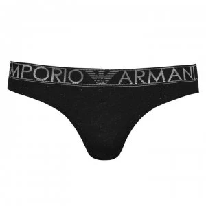 Emporio Armani Logo Band Briefs Nero Size L Women