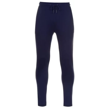 Fabric Slim Jogging Pants Mens - Navy