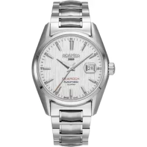 Mens Roamer Stainless Steel Searock Searock Automatic White Patterned Dial Steel