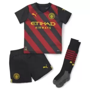 Puma Manchester City Away Minikit 2022 2023 Infants - Black