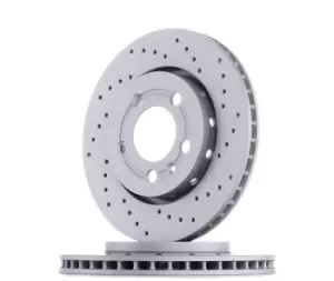 ZIMMERMANN Brake disc VW,AUDI,SKODA 100.1241.52 8N0615601B Brake rotor,Brake discs,Brake rotors