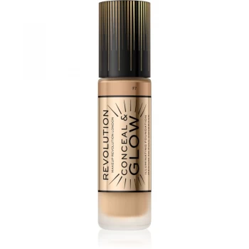 Revolution Conceal Glow Foundation F7