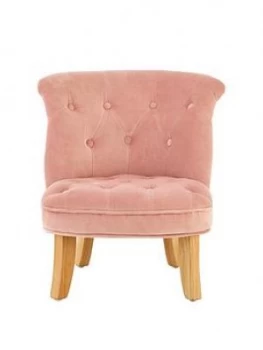 Premier Housewares Estelle Kids Chair - Pink Velvet