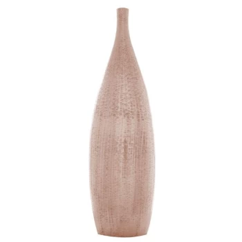 Hotel Collection Hammered Metal Vase - Rose Gold