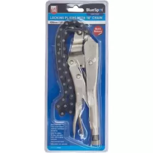 Locking Pliers with 18" Chain