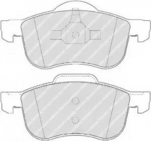 Ferodo FDB1382 Brake Pad Set Front Axle Premier Car