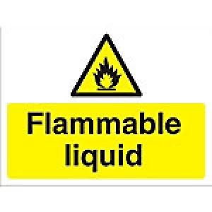 Warning Sign Flammable Liquid Fluted Board 45 x 60 cm