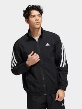 adidas Future Icons 3-stripes Woven Track Top, Black, Size L, Men