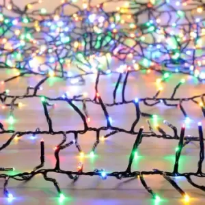 Festive Indoor & Outdoor Multifunction Cluster Lights 760 Multi-Coloured LEDs