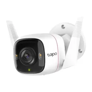 Tapo Outdoor Security WiFi Camera - IP security camera - Indoor & outdoor - Wireless - Wall - White - Bullet