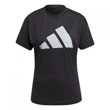 adidas 3Bar Winners Tee Ladies - Carbon Melange