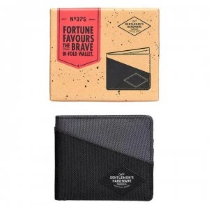 Gentlemens Hardware Bi Fold Wallet - Black/Grey