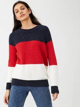 Tommy Hilfiger Makayla Crew Neck Sweater - Red