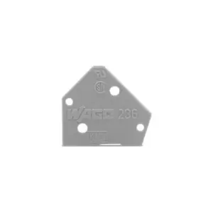 Wago 236-400 PCB Terminal Block End Plate Blue