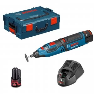 Bosch GRO 12 V-LI 12v Cordless Rotary Multi Tool 2 x 2ah Li-ion Charger Case