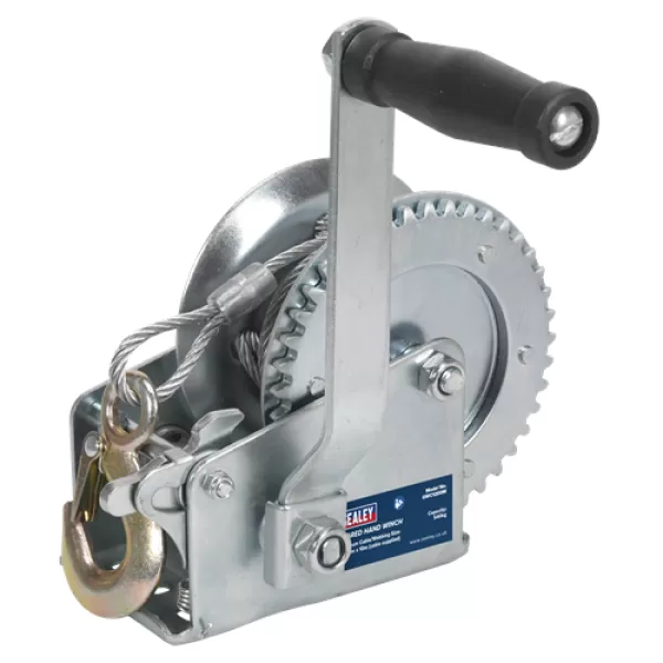 Sealey GWC1200M Geared Hand Winch 540kg Capacity with Cable