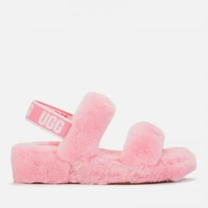 UGG Womens Oh Yeah Sheepskin Slides - Sachet Pink - UK 5