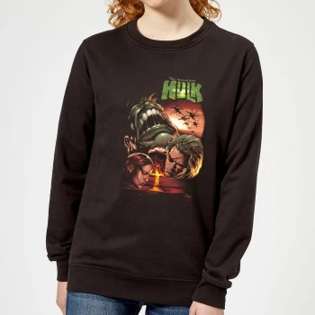 Marvel Incredible Hulk Dead Like Me Womens Sweatshirt - Black - XXL