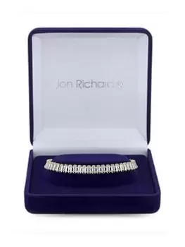 Jon Richard Gold Plated Cubic Zirconia Baguette Bracelet - Gift Boxed, Yellow Gold, Women