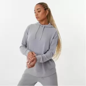 USA Pro Ribbed Slouchy Hoodie - Grey