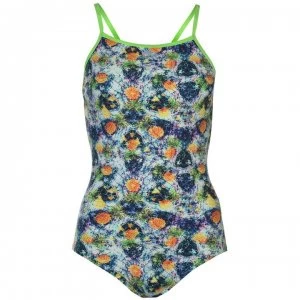 Slazenger Thin Strap Swimsuit Ladies - Pineapple