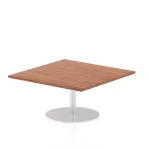 Italia Poseur Table Square 1000/1000 Top 475 High Walnut