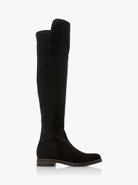 Dune Black Suede 'Tropic' Knee High Boots - 3