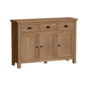 Rosewell Natural Oak 3 Door Sideboard