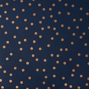 Superfresco Easy Confetti Navy & Copper Wallpaper 10m