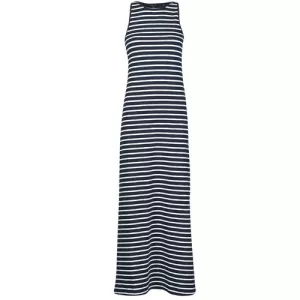 Superdry Studios Drawstring Tshirt Dress -navy/cream Stripe, Blue, Size 8, Women