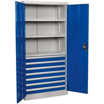 Sealey Premier Industrial Cabinet 7 Drawer Blue / Grey