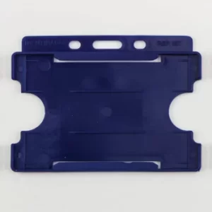 Double Sided Swipe Card Holder Blue Landscape (Pk-50)